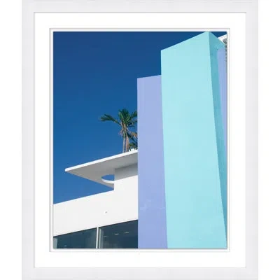 Wendover Art Group Looking Up 2 By Christopher Kennedy - Picture Frame Photograph On Paper In Blue;white