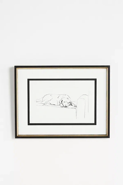 Wendover Art Group Lounging Lapis 5 Wall Art In White