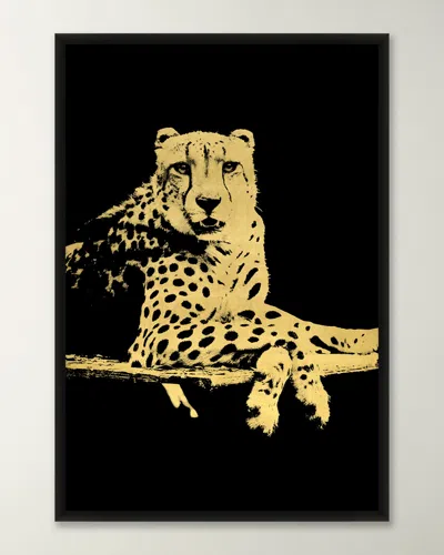 Wendover Art Group Lounging Leopard 2 Framed Giclee In Multi