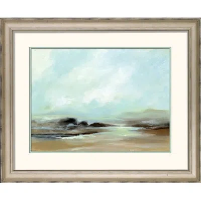Wendover Art Group Low Tide I - Picture Frame Painting On Paper In Light Brown;bright Blue