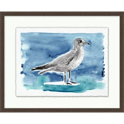 Wendover Art Group Lowcountry Gulls 4 - Picture Frame Painting On Paper In Multi