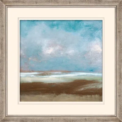 Wendover Art Group Luminent Shores B - Picture Frame Painting On Paper In Blue;brown
