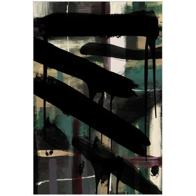 Wendover Art Group Make Your Mark 2 By Thom Filicia - Floater Frame Painting On Canvas In Black;beige
