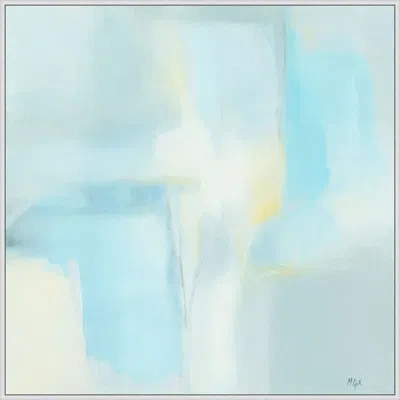 Wendover Art Group Making A Splash - Floater Frame Painting On Canvas In Light Blue