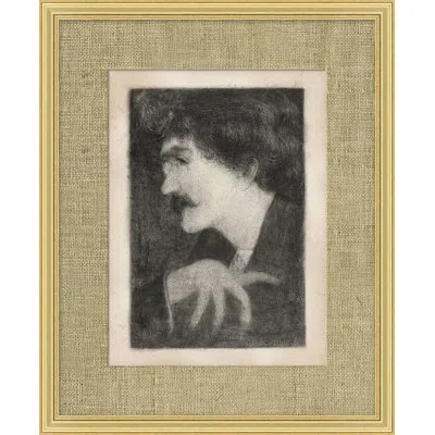 Wendover Art Group Malcom - Picture Frame Painting On Paper In Black;white;gray