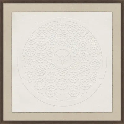 Wendover Art Group Man Hole 1 By Thom Filicia - Picture Frame Graphic Art On Paper In White