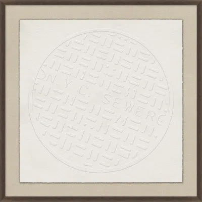 Wendover Art Group Man Hole 2 By Thom Filicia - Picture Frame Print On Paper In Beige