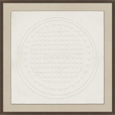 Wendover Art Group Man Hole 3 By Thom Filicia - Picture Frame Print On Paper In White
