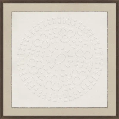 Wendover Art Group Man Hole Tapestry 4 By Thom Filicia - Picture Frame Print On Canvas In White