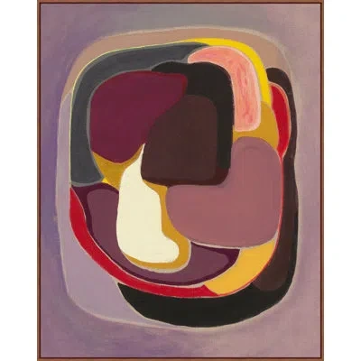 Wendover Art Group Mauve Mood In Red,yellow,black,brown