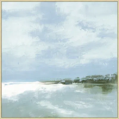 Wendover Art Group Memories Range - Floater Frame Painting On Canvas In Blue