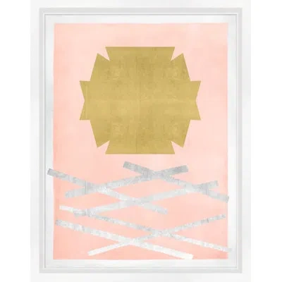 Wendover Art Group Metallic Forms 2 - Picture Frame Graphic Art On Paper In Pink;silver;gold