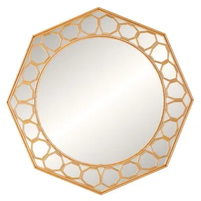 Wendover Art Group Mia Octagonal Wall Mirror In Gold