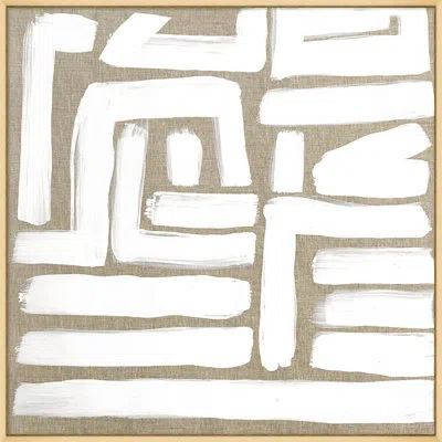 Wendover Art Group Mid-century Markings 2 In White,brown