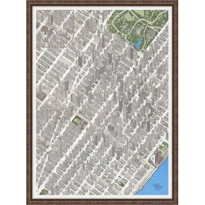 Wendover Art Group Midtown East - Picture Frame Painting On Paper In Multi