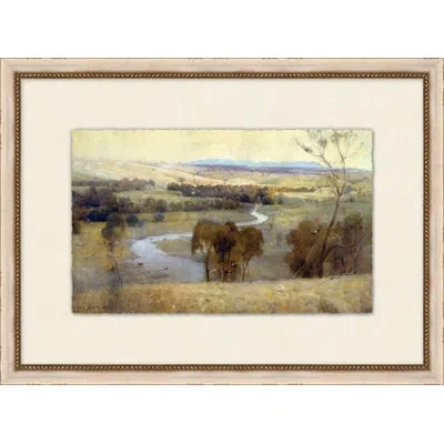 Wendover Art Group Midwestern Views 1 - Picture Frame Painting On Paper In Brown;yellow
