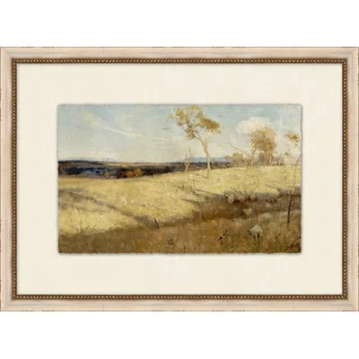 Wendover Art Group Midwestern Views 3 - Picture Frame Painting On Paper In Blue;brown;beige