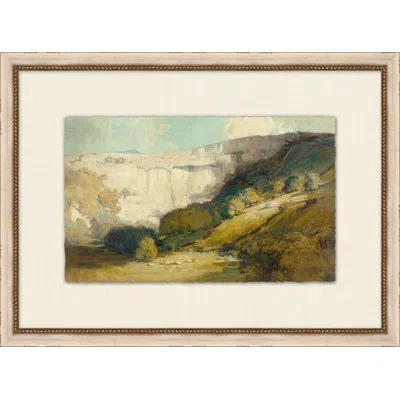 Wendover Art Group Midwestern Views 4 - Picture Frame Painting On Paper In Brown;green;yellow