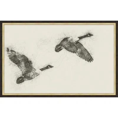 Wendover Art Group Migrant Flight 2 In Beige,black,gray
