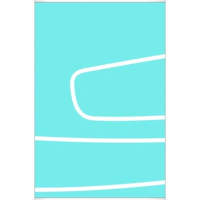 Wendover Art Group Minimal Overlay 1 By Studiobjet - Floater Frame Graphic Art On Canvas In Blue;white