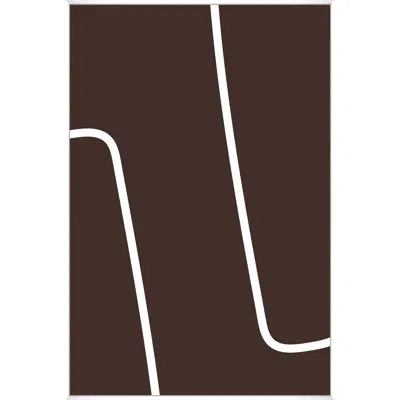 Wendover Art Group Minimal Overlay 3 By Studiobjet - Floater Frame Graphic Art On Canvas In Brown;white