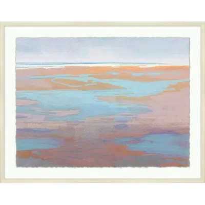 Wendover Art Group Minus Tide 2 - Picture Frame Painting In Blue;coral