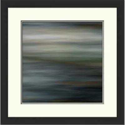 Wendover Art Group Misty Lake Ii - Framed Painting In Gray