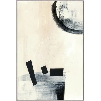 Wendover Art Group Mixed Media 1 By Thom Filicia - Floater Frame Painting On Canvas In Gray;beige;cream
