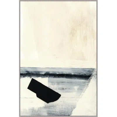 Wendover Art Group Mixed Media 2 By Thom Filicia  - Floater Frame Painting On Canvas In Gray;beige;cream