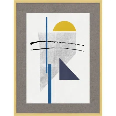 Wendover Art Group Mod 1 By Christopher Kennedy - Picture Frame Graphic Art On Paper In Blue;white;gray