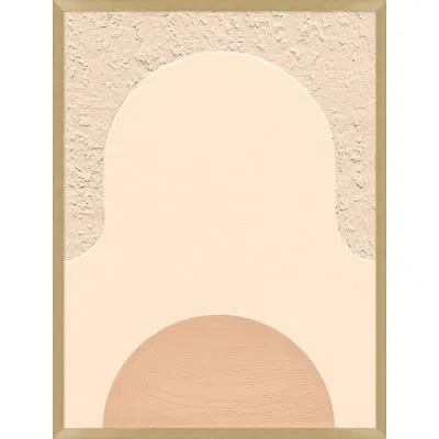 Wendover Art Group Mod Arch 2 By Mat Sanders - Single Picture Frame Graphic Art On Canvas In Beige;tan