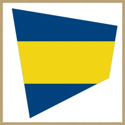 Wendover Art Group Mod Nautical 3 In Blue,yellow