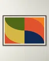 Wendover Art Group Mod Pinwheel Framed Giclee In Multi