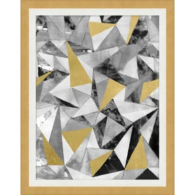 Wendover Art Group Modern Movement 2 - Picture Frame Painting On Paper In Black;gray;gold