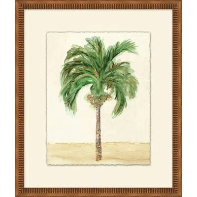 Wendover Art Group Modern Palm 3 - Picture Frame Painting On Paper In Brown;green