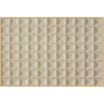 Wendover Art Group Molded Textures 1 By Mat Sanders - Floater Frame Graphic Art On Canvas In Brown;tan