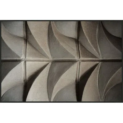 Wendover Art Group Molded Textures 3 By Mat Sanders - Floater Frame Photograph On Canvas In Black;brown;gray