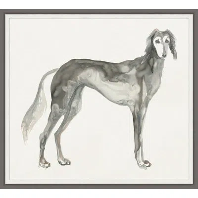 Wendover Art Group Mon Chien Élégant 1 - Picture Frame Painting In Gray
