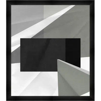 Wendover Art Group Monochromatic Blocks 1 By Thom Filicia - Picture Frame Painting On Paper In Black;gray