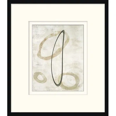 Wendover Art Group Monoprint 10 - Picture Frame Painting On Paper In Beige;tan