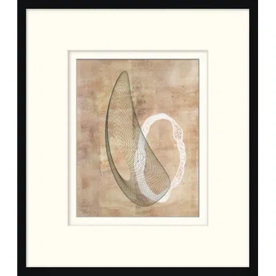 Wendover Art Group Monoprint 4 - Picture Frame Painting On Paper In Brown;gray