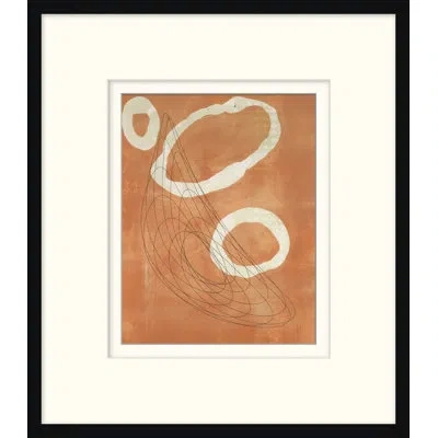 Wendover Art Group Monoprint 6 - Picture Frame Painting On Paper In Brown;cream