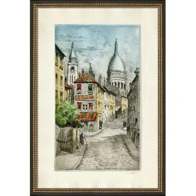 Wendover Art Group Montmartre Rue Noryins - Picture Frame Painting Print On Paper In Multicolor