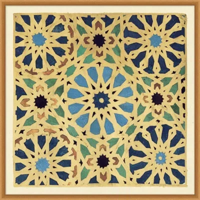 Wendover Art Group Moroccan Detail 2 - Picture Frame Graphic Art On Paper In Blue;beige