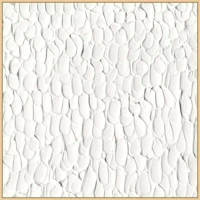 Wendover Art Group Mother Of Pearl Textures 1 - Floater Frame Print On Canvas In White