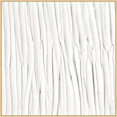 Wendover Art Group Mother Of Pearl Textures 2 - Floater Frame Print On Canvas In White