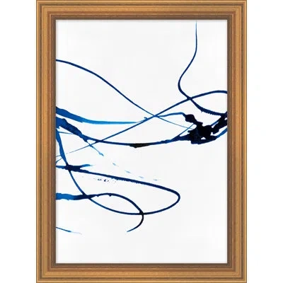 Wendover Art Group Movement 3 By Thom Filicia - Picture Frame Painting On Paper In Blue;white