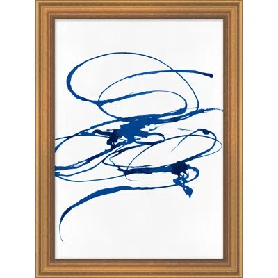 Wendover Art Group Movement 4 By Thom Filicia - Picture Frame Painting On Paper In Blue;white