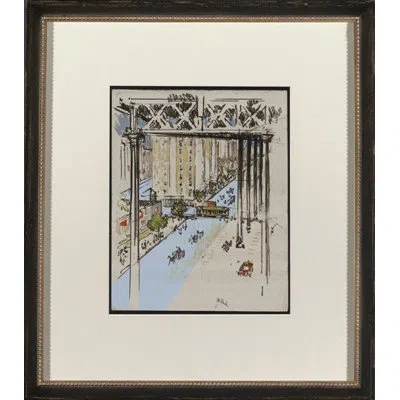 Wendover Art Group Municiple Study Vi - Picture Frame Painting On Paper In Black