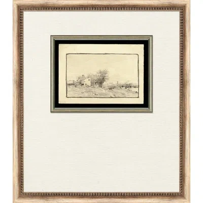 Wendover Art Group My Journey Home 5 - Picture Frame Painting On Paper In Gray;beige